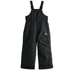 Boys Size 7 (large) ZeroXposur Roger Bib Snow Pants (black)